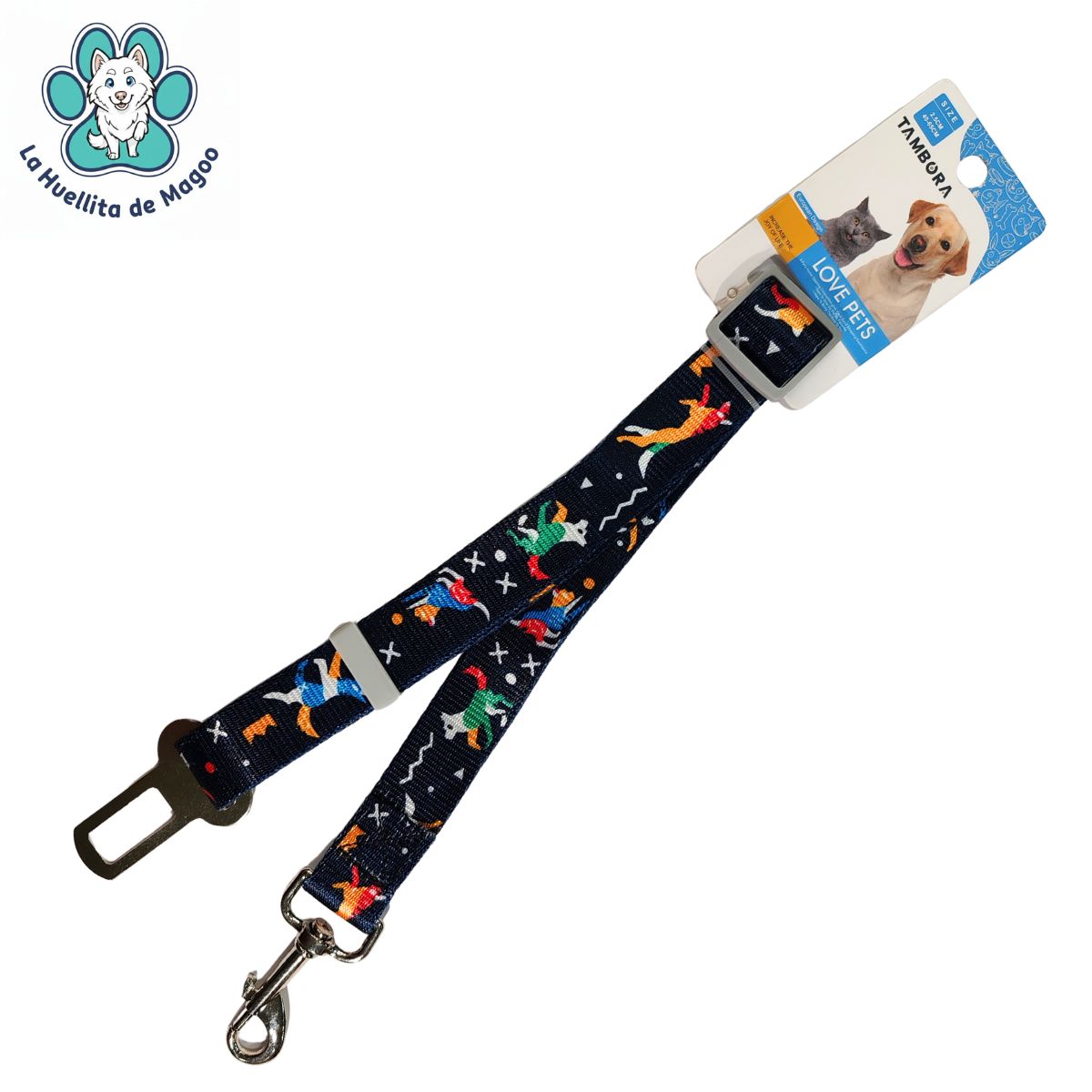 cinturon de seguridad ajustable 2.5cm x 40 65cm