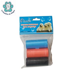 bolsa para desechos paquete de 3 rollos