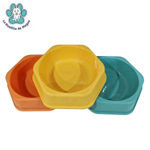 plato hexagono p/mascota