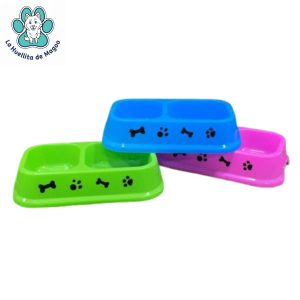 2en1 plato p/mascota cuadrado